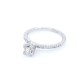 Anillo en oro 18k blanco y brillantes Anillo en oro 18k blanco y brillantes