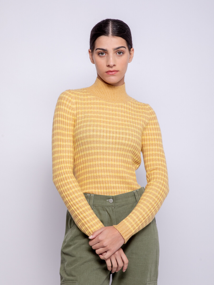 POLERA EVA - Amarillo Oliva 