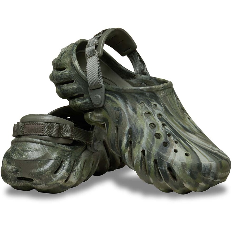 Echo Marbled Clog - Unisex Dusty Olive/multi