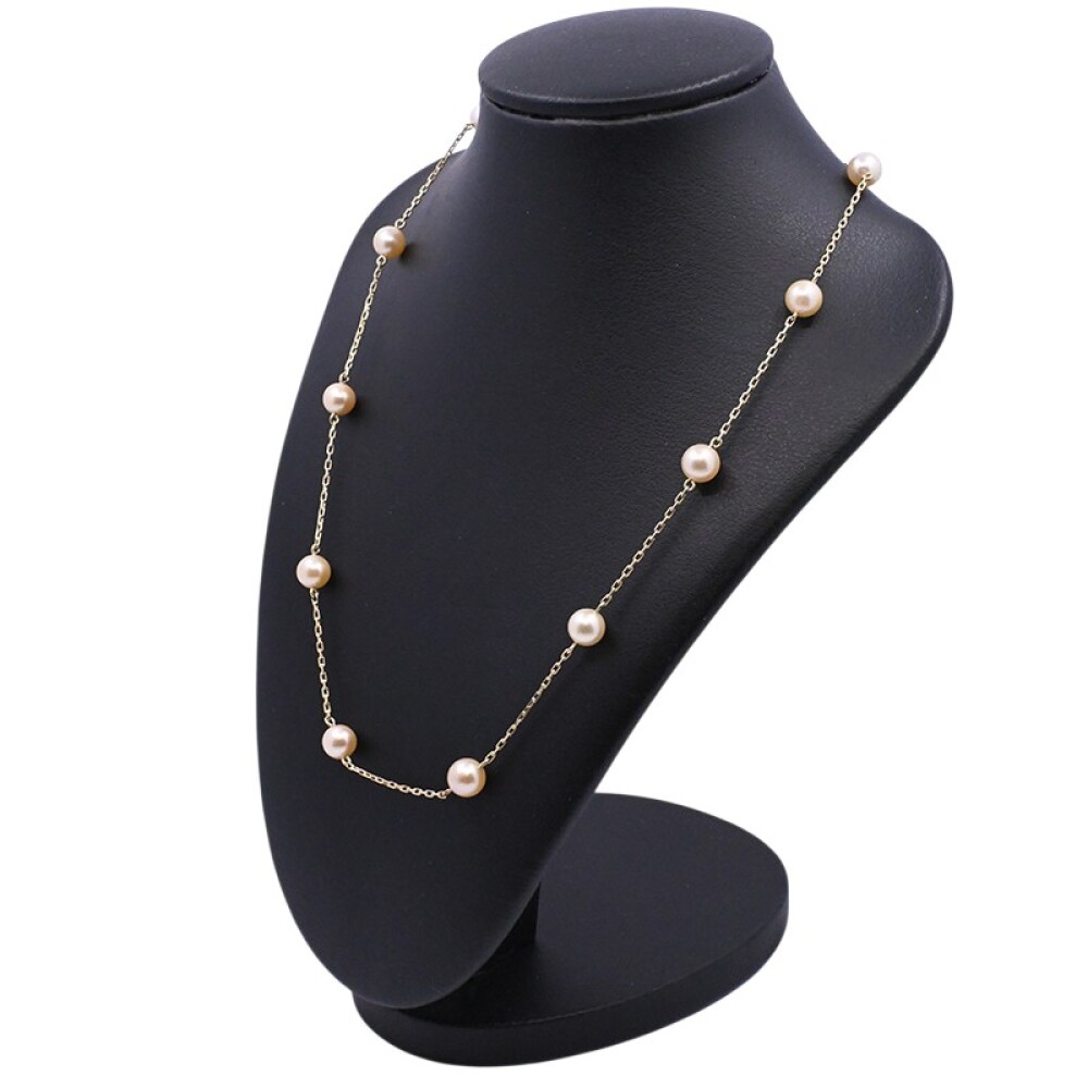 Cadena oro 18 k y 12 perlas de cultivo. Cadena oro 18 k y 12 perlas de cultivo.