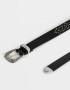 Cinturones y Fajas Boho Cinturón Con Hebilla Western - Negro