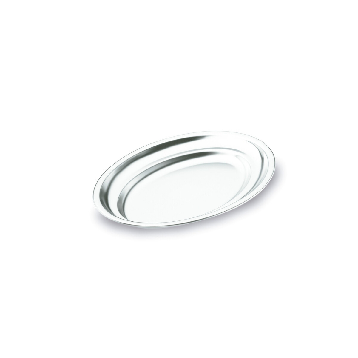 Fuente Oval de Acero Inoxidable 30 cm 