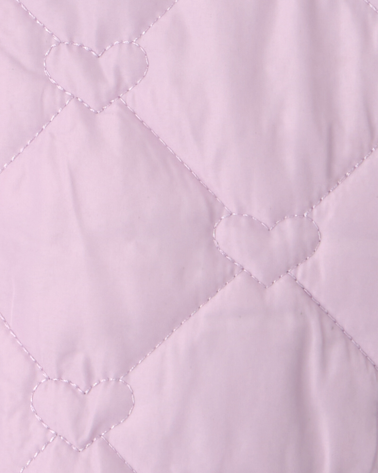 Campera resistente al agua, lila, diseño corazones. Talles 2-5T Sin color