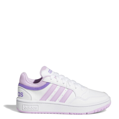 Championes de Niños Adidas Hoops 3.0 Blanco - Lila - Violeta