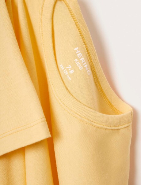 CAMISETA BÁSICA UNISSEX REGULAR AMARILLO
