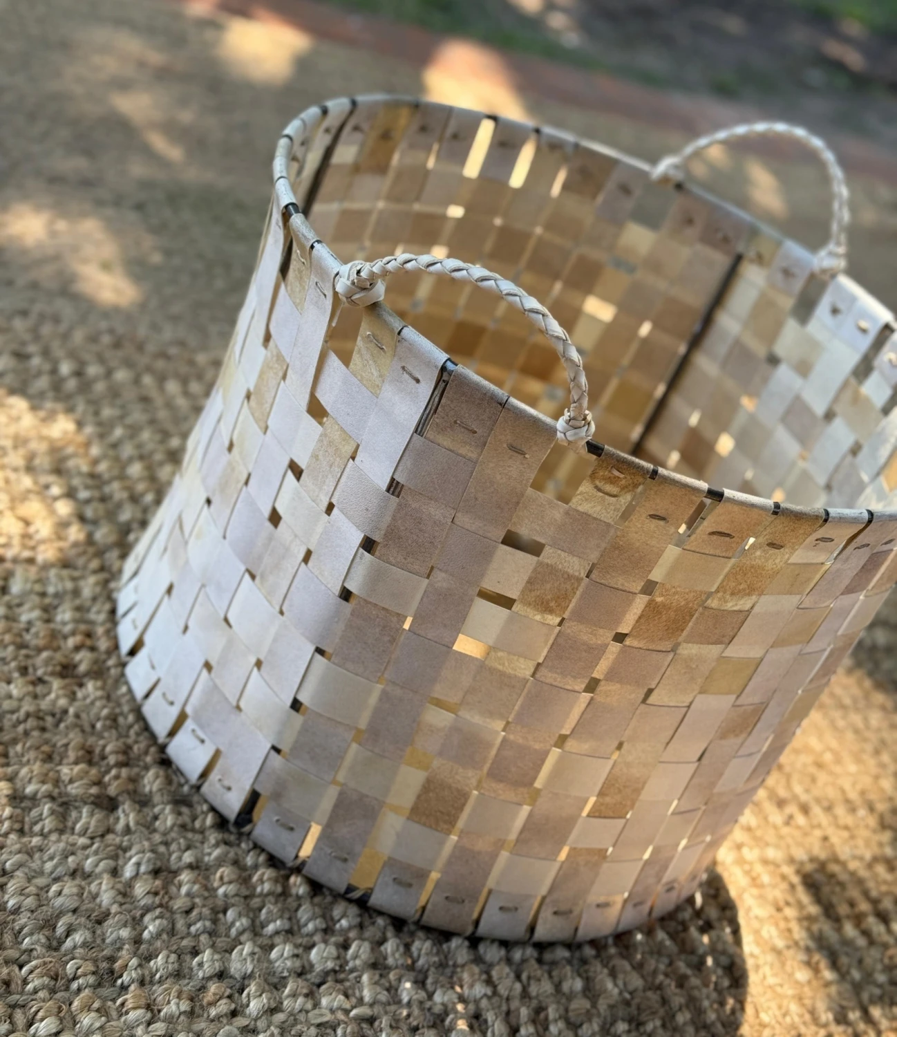 Round Braided Basket crudo n/a