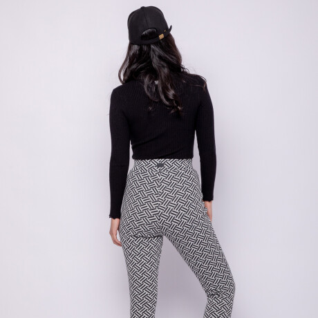 PANTALON DANUBIO Negro/Blanco