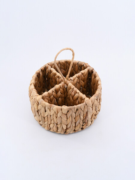ORGANIZADOR DE CUBIERTOS TEJIDO BEIGE
