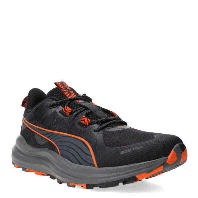 Championes de Hombre Puma Lite Trail Negro - Anaranjado - Gris
