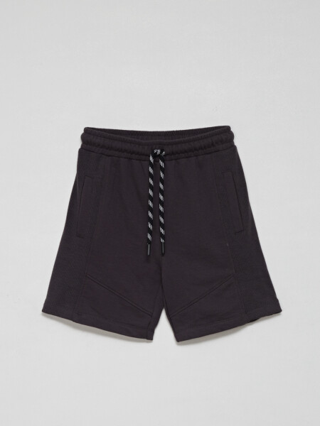 Bermuda deportiva liviana cordón Negro