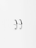 Pendientes Arco plateado