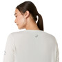Polo Running Fujitrail Logo LS Top Mujer Cream
