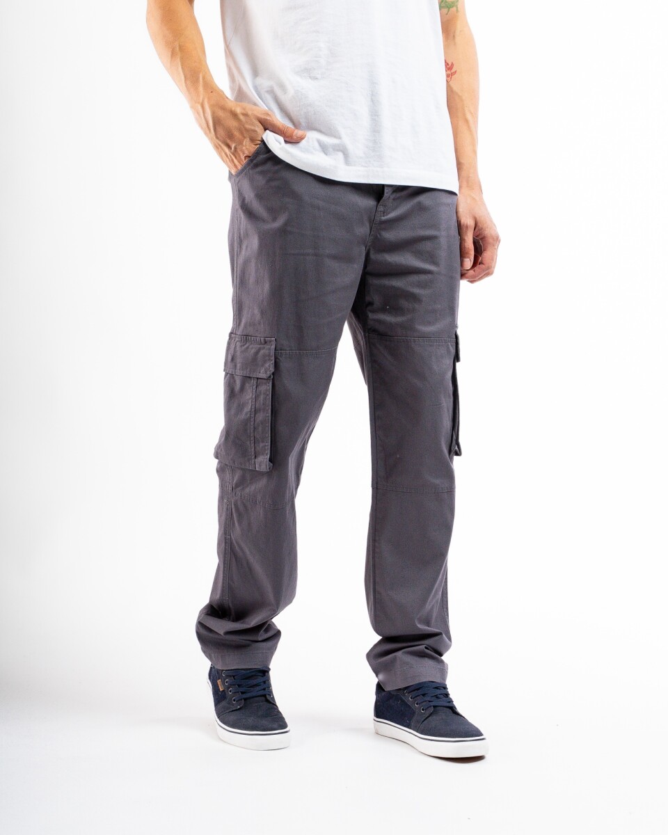 Pantalon Cargo Clásico Algodón Gotemburgo 30 - Gris 