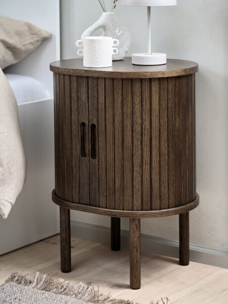 Mesa de luz LYNGVIG persiana roble oscuro Mesa de luz LYNGVIG persiana roble oscuro