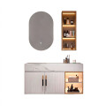 CONJUNTO DE BAÑO HABITARE MODELO LT3001-80 / MUEBLE + BACHA + ESPEJO C/ LUZ LED - 80 cm Conjunto De Baño Habitare Modelo Lt3001-80 / Mueble + Bacha + Espejo C/ Luz Led - 80 Cm