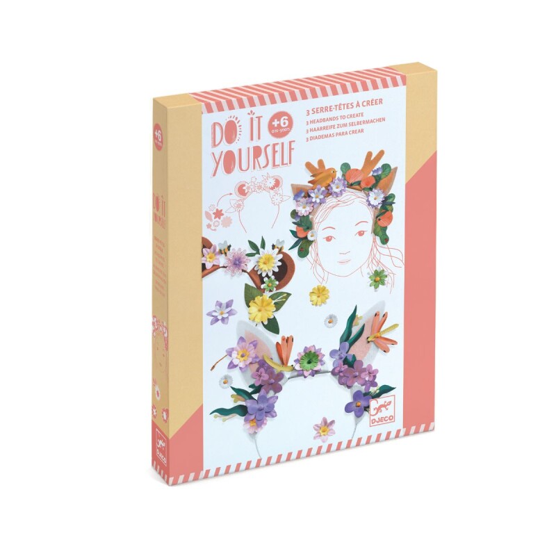 Vinchas de flores para decorar Do it yourself Djeco 6+ Vinchas De Flores Para Decorar Do It Yourself Djeco 6+