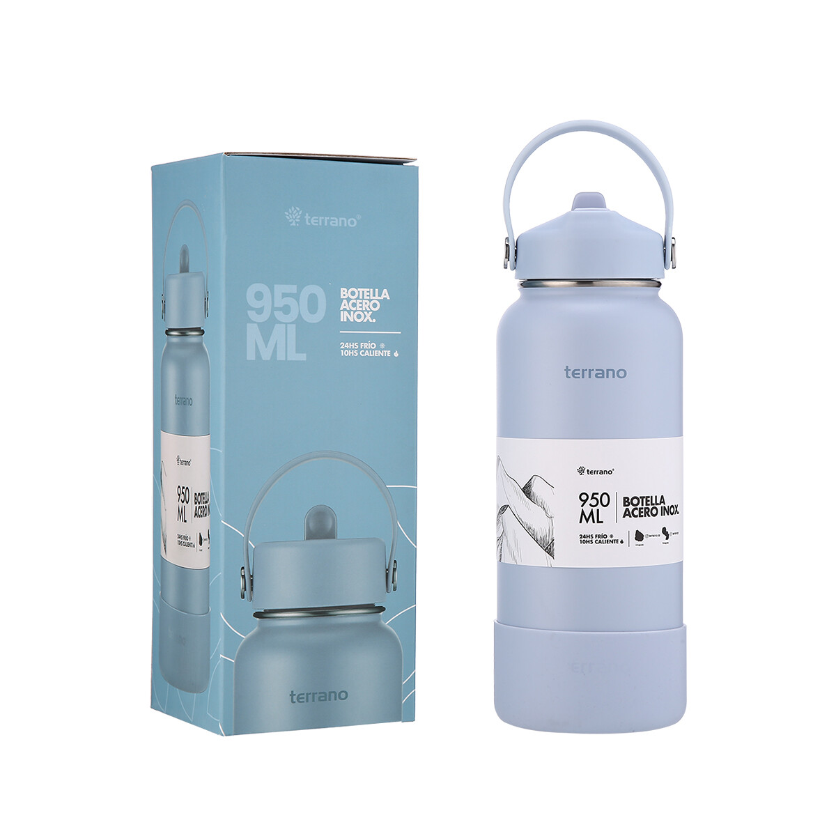 Botella Térmica con Pico 950mL. - Cielo 