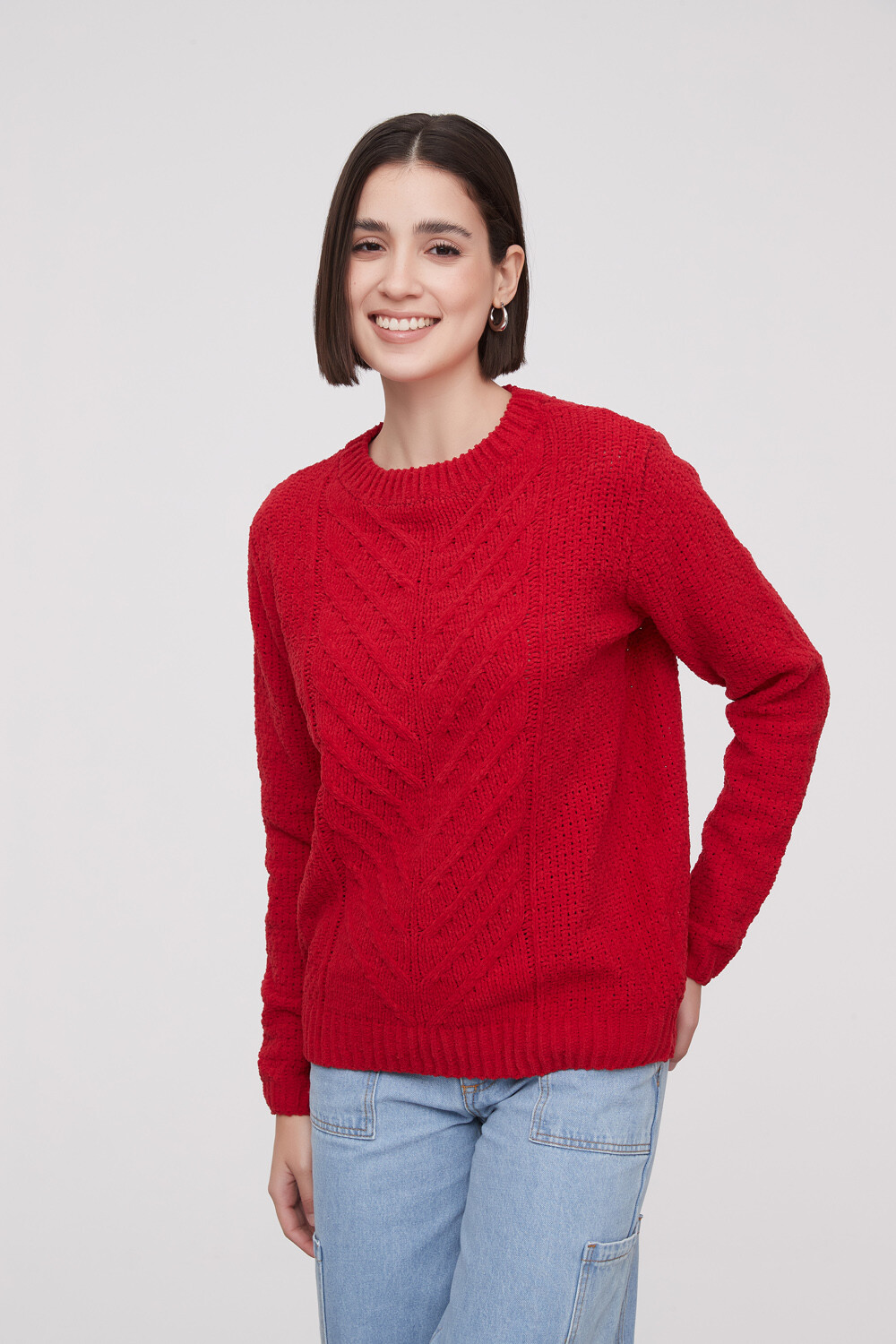 Sweater Allora Rojo Oscuro