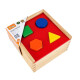 Cubo clasificador de formas de madera Viga Cubo clasificador de formas de madera Viga