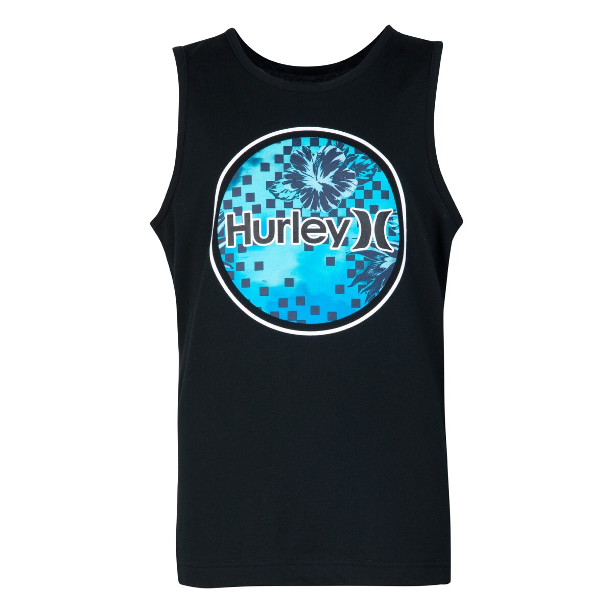 Camiseta Circular Icon Fill Tank de Niño - Negro 