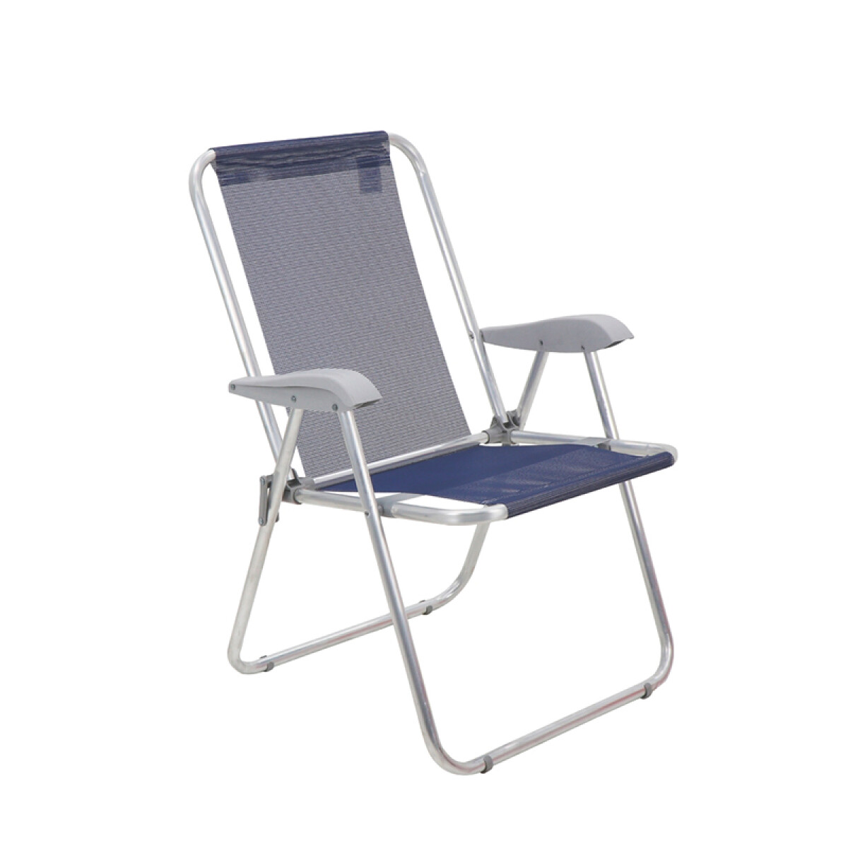 Silla playera de aluminio, azul "CRETA" - TD0908 