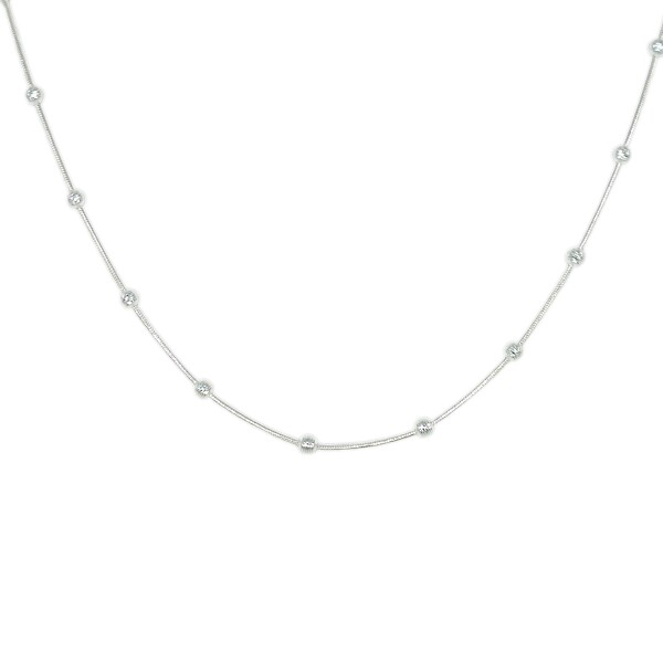 Cadena Bolitas-Plata 925-Sin Piedra-CD3030 sinpiedra