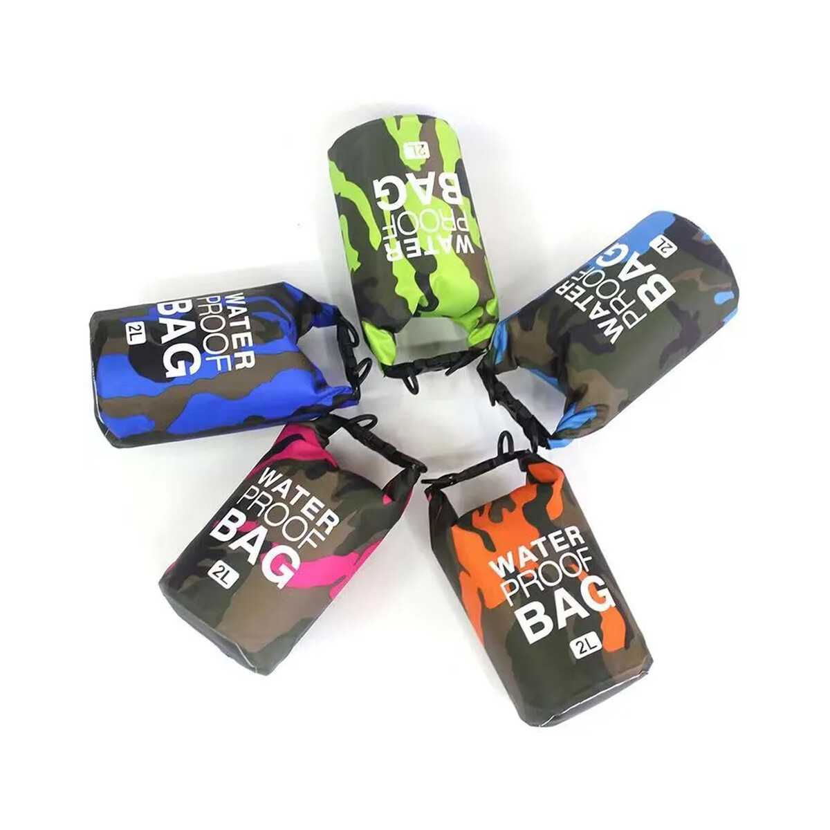 Bolso PVC Water Proof 2L Camuflado Colores Surtido 