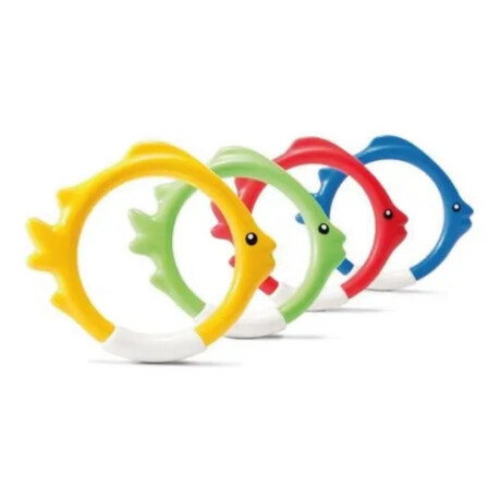 INTEX ANILLOS DE PEZ SUMERGIBLES 4 UNIDADES COLORIDAS POR SE Intex Anillos De Pez Sumergibles 4 Unidades Coloridas Por Se
