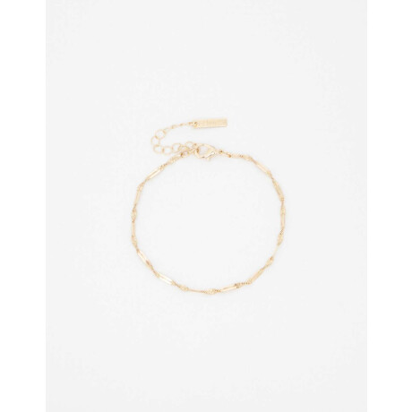 Pulsera Flexible Metal Torzada Dorado