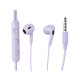 Auriculares de cable violeta