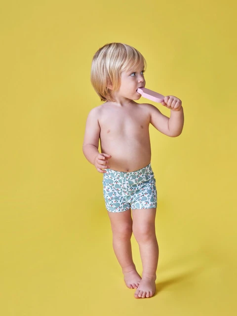 Bañador Lycra Estampado Peras Verde