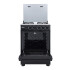 Cocina A Gas Enxuta 4 Hornallas Con Grill Cenx9604i NEGRA