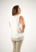 Musculosa con guarda abajo Beige