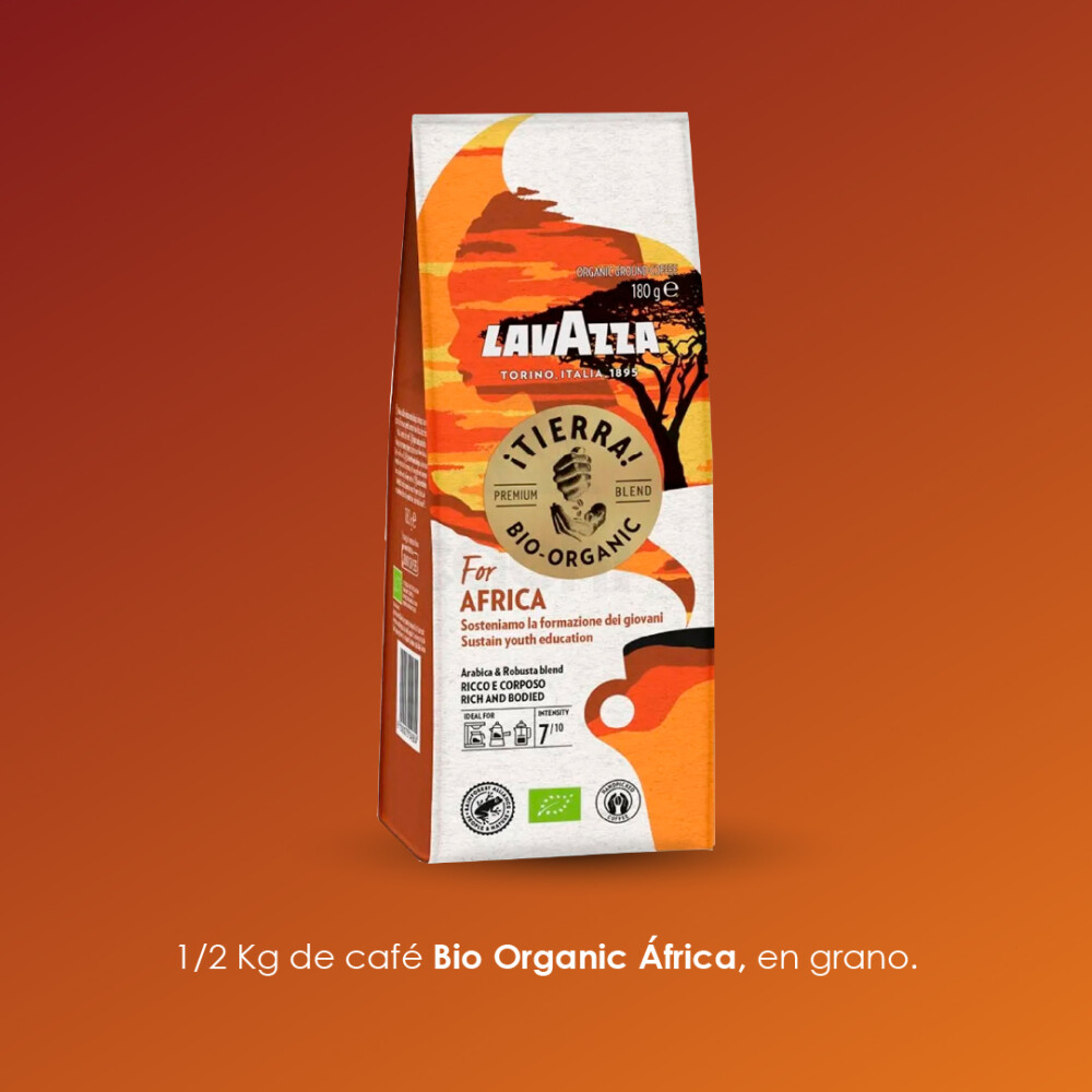 Cafflano Klassic + 1/2 kg de tierra for africa grano Cafflano Klassic + 1/2 kg de tierra for africa grano