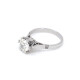 Anillo En Oro Blanco 18K Y Brillante Anillo En Oro Blanco 18K Y Brillante