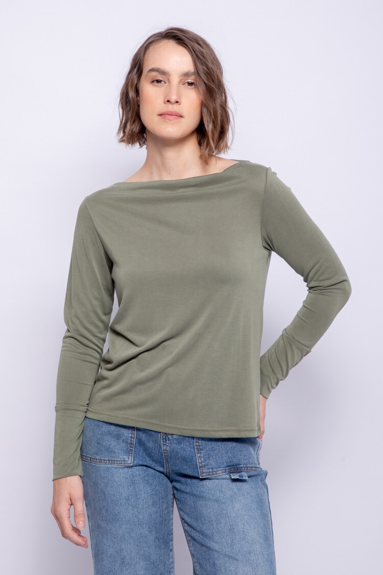 REMERA ISOLDA Verde Oliva