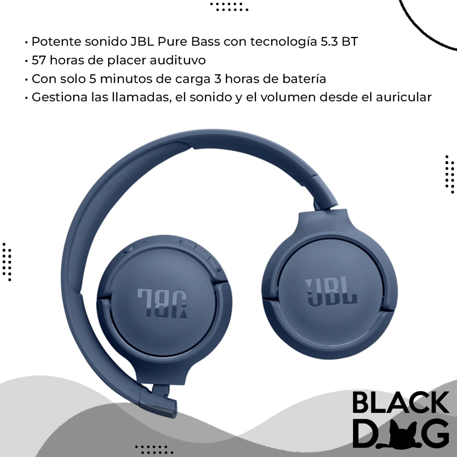 Auricular On-ear Inalámbrico JBL Tune 520BT
