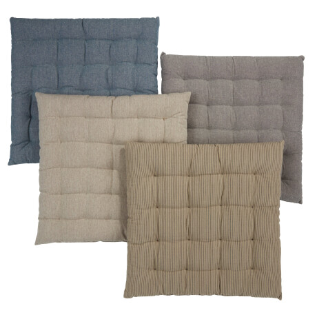 Almohadon De Asiento Elvesnelle 40X40X4 Gris