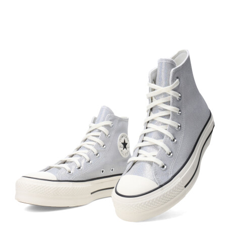Championes de Mujer Converse Ctas Lift Hi Blanco - Plateado