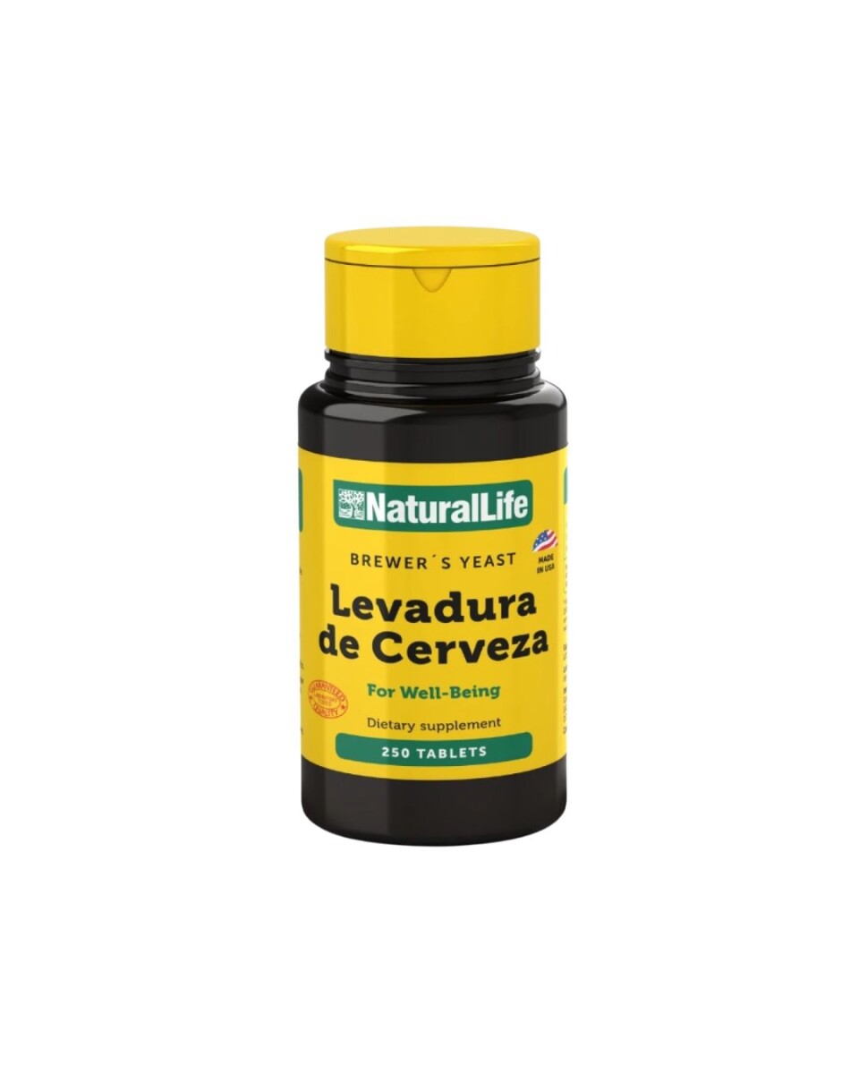 ¡OFEERTA POR VENCIMIENTO! Levadura De Cerveza 250caps Natural Life 