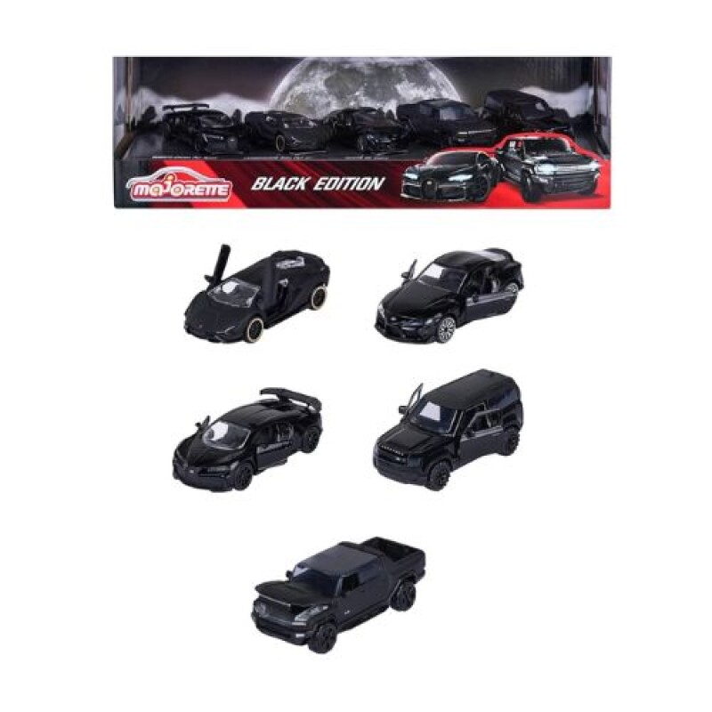 Majorette Black Edition Pack x 5 Majorette Black Edition Pack X 5
