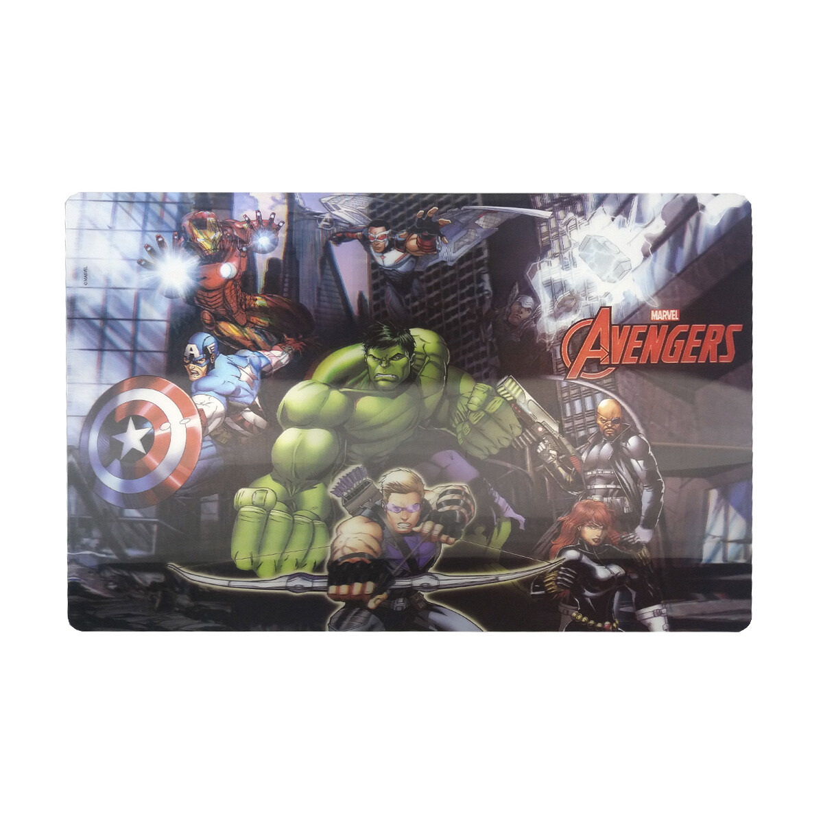 Individual 3D Infantil Plástico Avengers 27 x 42 cm 