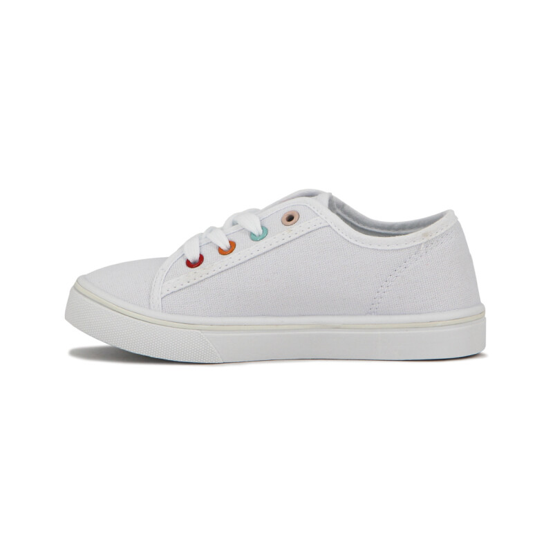 Austral Zapatilla Acordonada Casual Kids Blanco