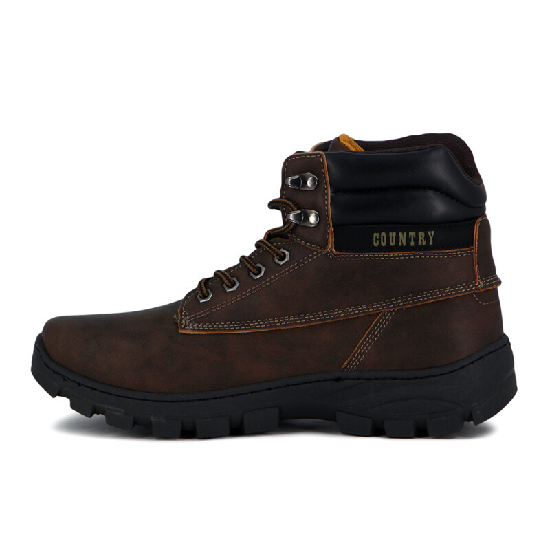 Country Bota Patagonia De Hombre Acordonada - Marron Marron