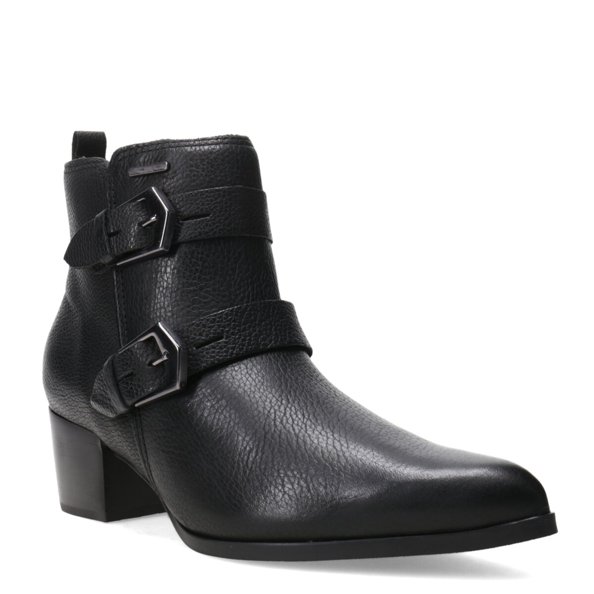 Botas de Mujer Bottero caña baja con hebillas de cuero - Negro 
