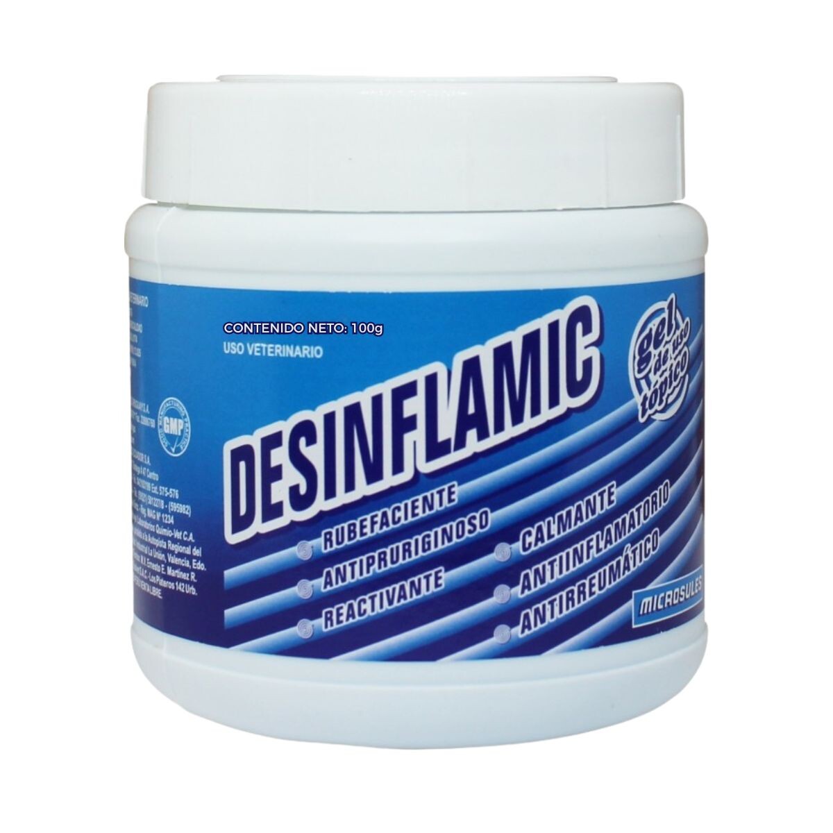 DESINFLAMIC GEL ANTIINFLAMATORIO CALMANTE ANTIREUMÁTICO X 100 GRS 