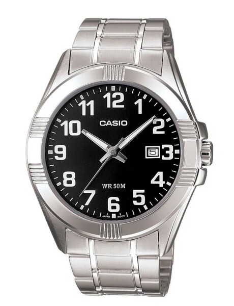 Reloj análogo Casio en acero Negro
