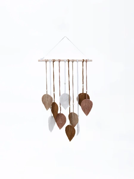 MACRAME HOJAS BEIGE