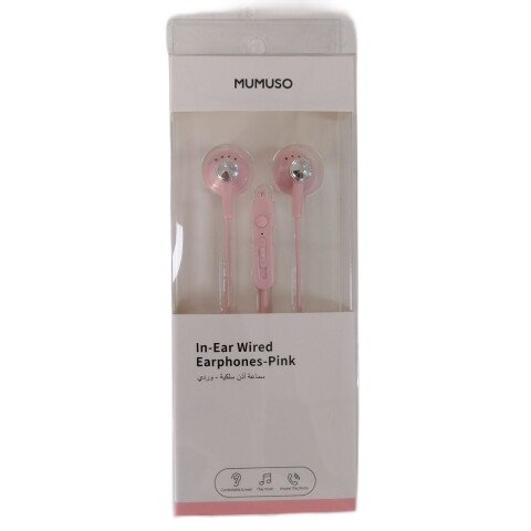 AURICULARES CON CABLE TEXTURIZADO-ROSA AURICULARES CON CABLE TEXTURIZADO-ROSA