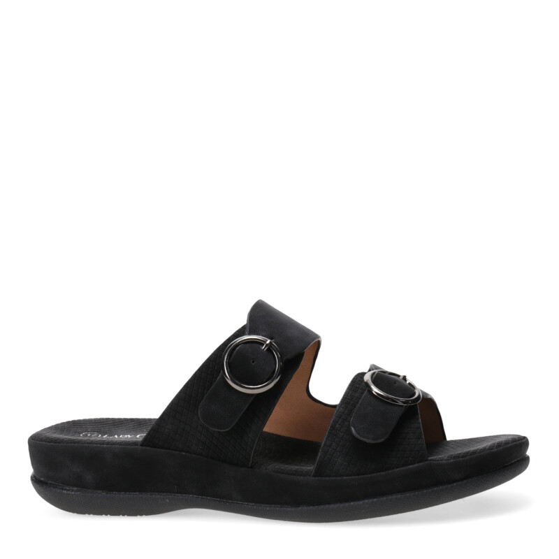 Sandalias de Mujer Lady Confort BERTRAND con tiras y hebilla Negro